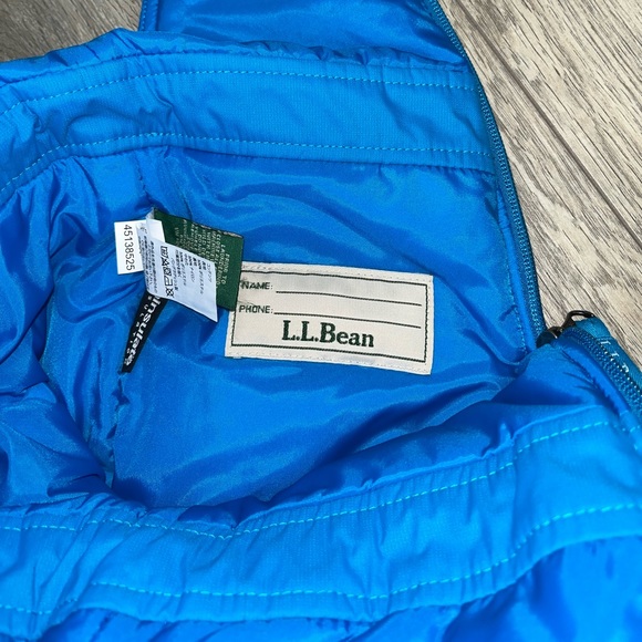 New L.L. Bean Snow Bibs Size 4 Bright Blue Like New - Picture 5 of 10